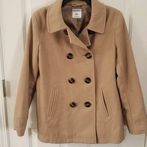 Women's Tan Pea Coat